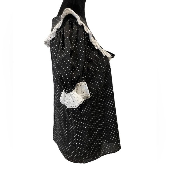 Partners Please by Malco Modes Vintage 70s Polka Dot Square Dance Skirt Top Set - Picture 6 of 12